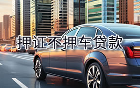日照押证不押车贷款